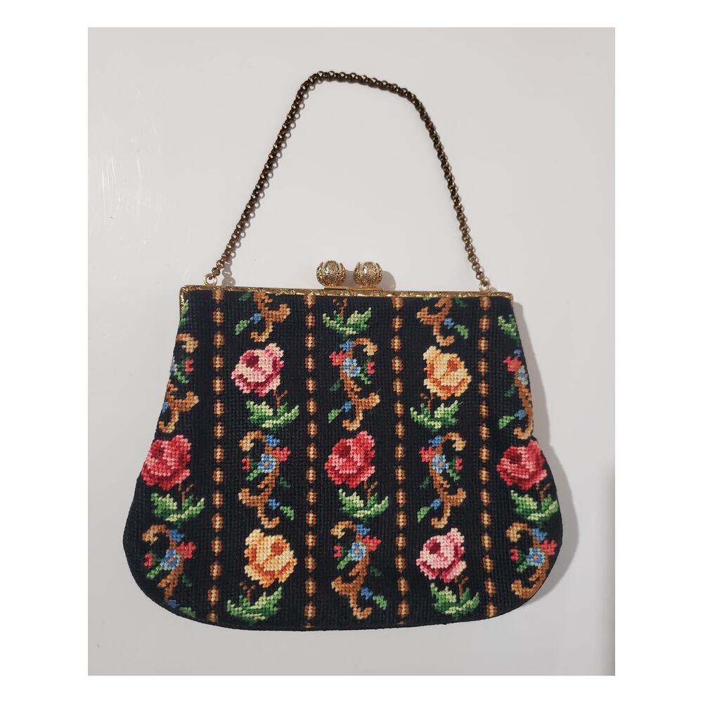 Christine Custom Bags Detroit Michigan Vintage Needlepoint Micro Bag Boho Granny